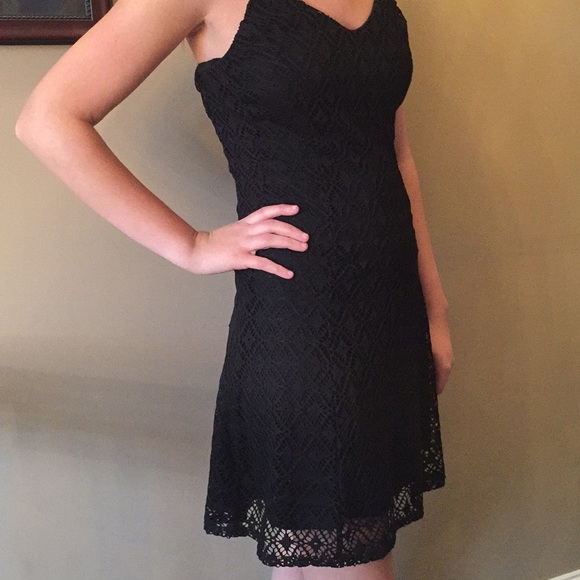 lord and taylor black lace dress